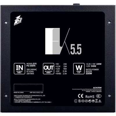 блок питания 1STPLAYER FK 550W PS-550FK Черный
