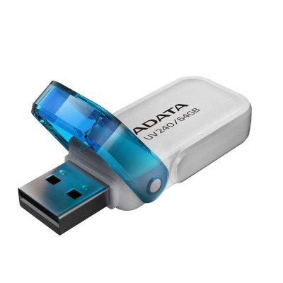 флешка A-Data 64GB UV240 White Белый, синий