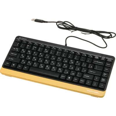 клавиатура A4Tech Fstyler F1110 Black-Yellow Черный