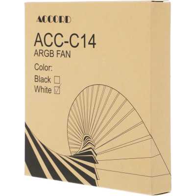 кулер Accord ACC-C14 ARGB White Белый
