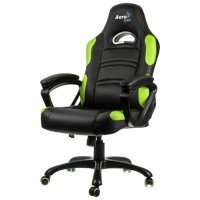 игровое кресло AeroCool AC80C-BG черно-зеленый