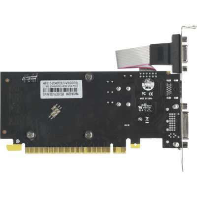 видеокарта Afox nVidia GeForce GT 610 2Gb AF610-2048D3L5-V3 Черный