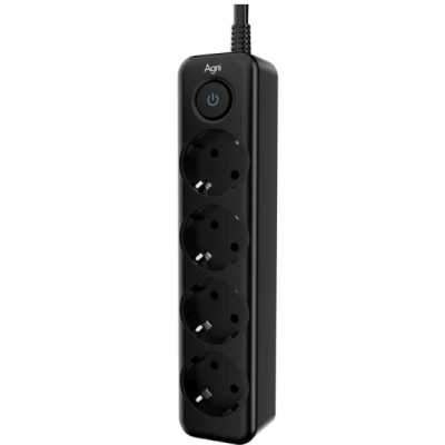 сетевой фильтр AGNI TP-FD4E-3m-black черный