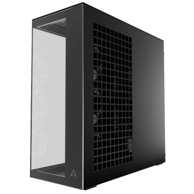 корпус Arctic Xtender Black Clear Glass