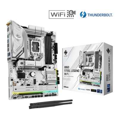 материнская плата ASRock B860 Steel Legend WiFi Белый