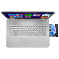 ноутбук ASUS N751JX-T7096T 90NB0842-M02440 Серебристый
