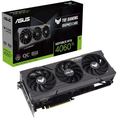 видеокарта ASUS nVidia GeForce RTX 4060 Ti 8Gb TUF-RTX4060TI-O8G-GAMING