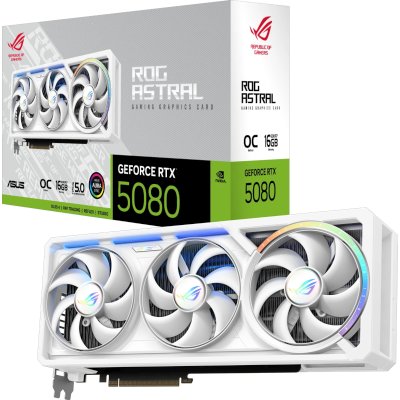 видеокарта ASUS nVidia GeForce RTX 5080 16Gb ROG-ASTRAL-RTX5080-16G-WHITE