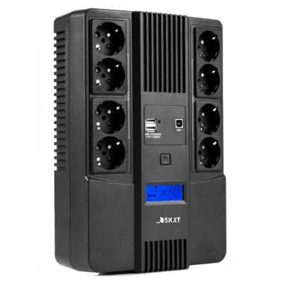ИБП Бастион SKAT-UPS 800-AID-IN-1x9-8 Черный