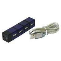 разветвитель USB Buro BU-HUBP-4 черный