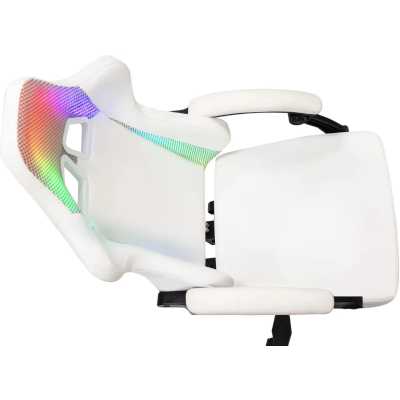 игровое кресло Бюрократ KNIGHT WOLF RGB WH белый