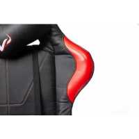 игровое кресло Бюрократ VIKING 5 AERO RED черно-красный