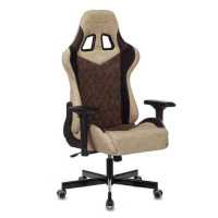 игровое кресло Бюрократ VIKING 7 KNIGHT BR FABRIC коричневый-бежевый