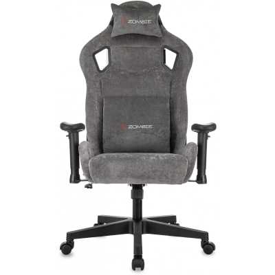 игровое кресло Бюрократ ZOMBIE Ghost Fabric Grey серый