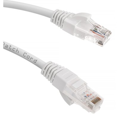 патч-корд Cabeus PC-UTP-RJ45-Cat.5e-0.5m-WH-LSZH Белый
