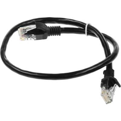 патч-корд Cablexpert PP6U-0.5M/BK Черный