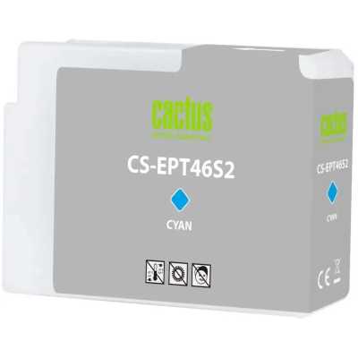 картридж Cactus CS-EPT46S2 голубой