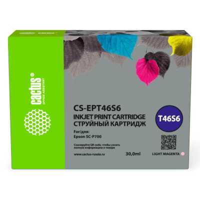 картридж Cactus CS-EPT46S6 светло-пурпурный