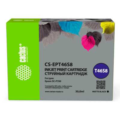 картридж Cactus CS-EPT46S8 черный пигментный