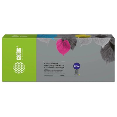 картридж Cactus CS-EPT636400 желтый