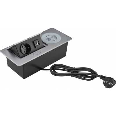 розетка для столешницы Cactus CS-SOCKET-USBA-WLESS