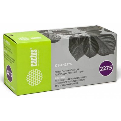 картридж Cactus CS-TN2275S черный
