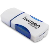 картридер CBR Human Friends Impulse Blue белый