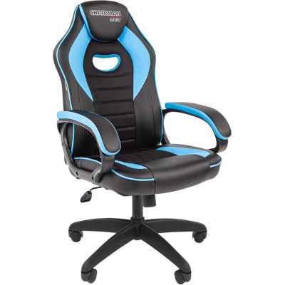 игровое кресло Chairman Game 16 Black-Blue 7213488 черно-голубой