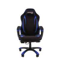 игровое кресло Chairman Game 28 Black-Blue черно-синий
