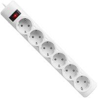 сетевой фильтр Defender DFS 153 White белый