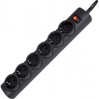 сетевой фильтр Defender DFS 155 Black черный