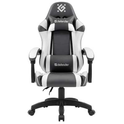 игровое кресло Defender Fortune Grey/White серый-белый