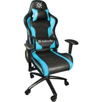 игровое кресло Defender Interceptor CM-363 Blue черно-голубой