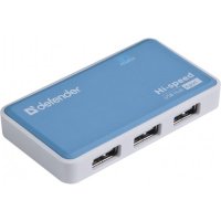 разветвитель USB Defender Quadro Power синий