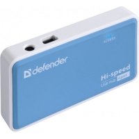 разветвитель USB Defender Quadro Power синий