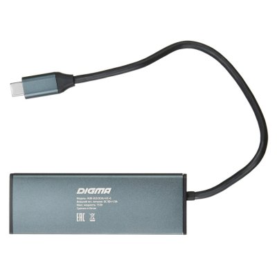 док-станция Digma HUB-2U3.0СH-UC-G