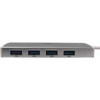 разветвитель USB Digma HUB-4U3.0-UC-S серебристый