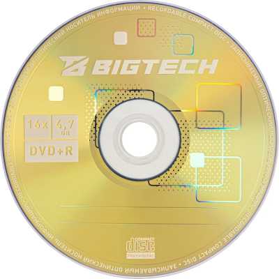 диск DVD+R BigTech YDVDRB011