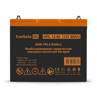 батарея для UPS ExeGate HRL 12-80 EX285654RUS
