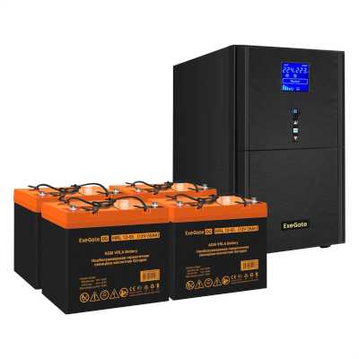 комплект ИБП ExeGate SineTower SZ-5000.LCD.AVR.2SH.1C13.T.RJ.USB EX296889RUS