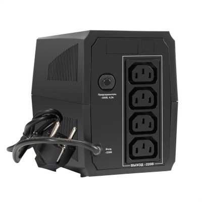 ИБП ExeGate SpecialPro UNB-500.LED.AVR.4C13 EX294608RUS Черный