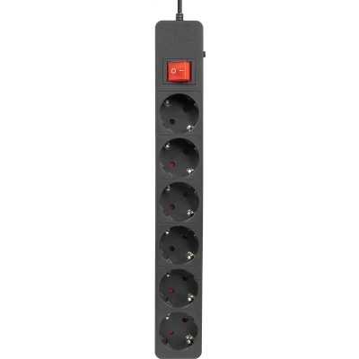 сетевой фильтр Filum FL-SP6-5.0M-16 черный