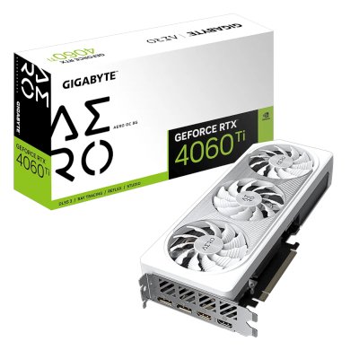 видеокарта GigaByte nVidia GeForce RTX 4060 Ti 8Gb GV-N406TAERO OC-8GD