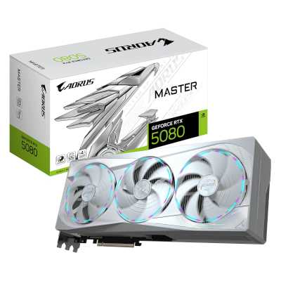 видеокарта GigaByte nVidia GeForce RTX 5080 16Gb GV-N5080AORUSM ICE-16GD 1.0