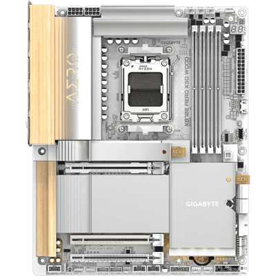 материнская плата GigaByte X870E Aero X3D Wood Черный