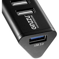 разветвитель USB Ginzzu GR-315UB черный