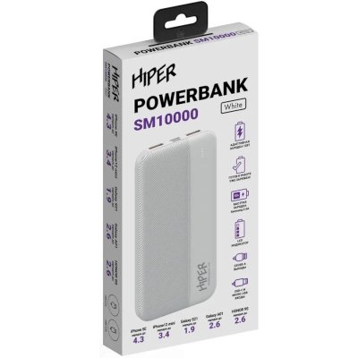 внешний аккумулятор Hiper SM10000 White