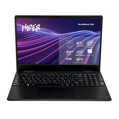 ноутбук Hiper WorkBook U26-15FII5124R8S5WPG Черный
