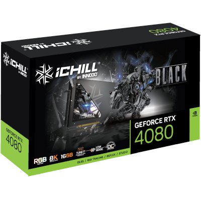 видеокарта Inno3D nVidia GeForce RTX 4080 iChill Black 16Gb C4080B-166XX-18700006