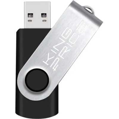 флешка KingPrice 8GB KPFD2A008ABK Черный, серебристый